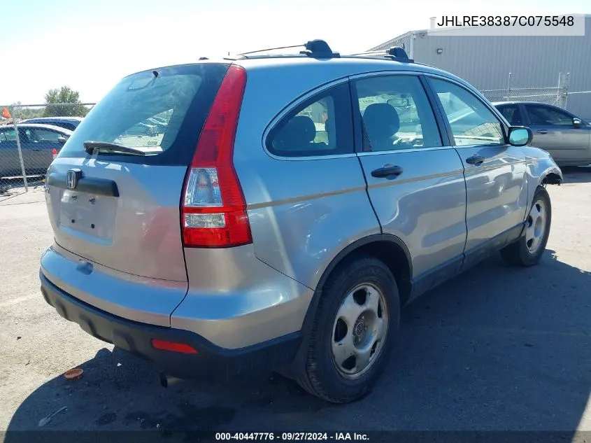 JHLRE38387C075548 2007 Honda Cr-V Lx