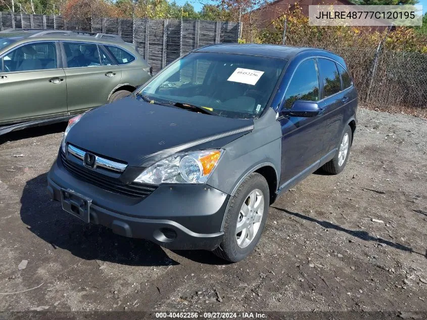 JHLRE48777C120195 2007 Honda Cr-V Ex-L