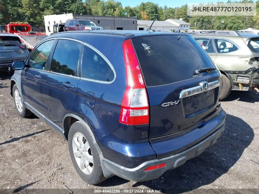 JHLRE48777C120195 2007 Honda Cr-V Ex-L