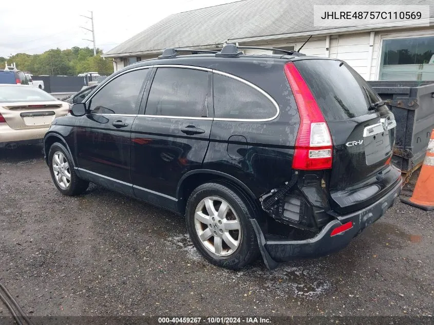 2007 Honda Cr-V Ex-L VIN: JHLRE48757C110569 Lot: 40459267