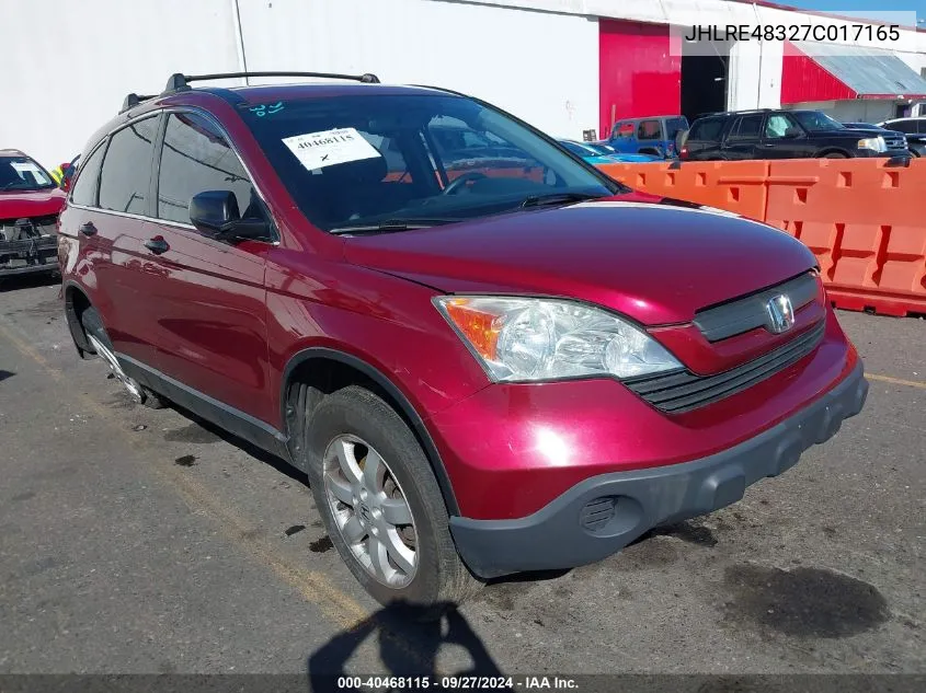 JHLRE48327C017165 2007 Honda Cr-V Lx