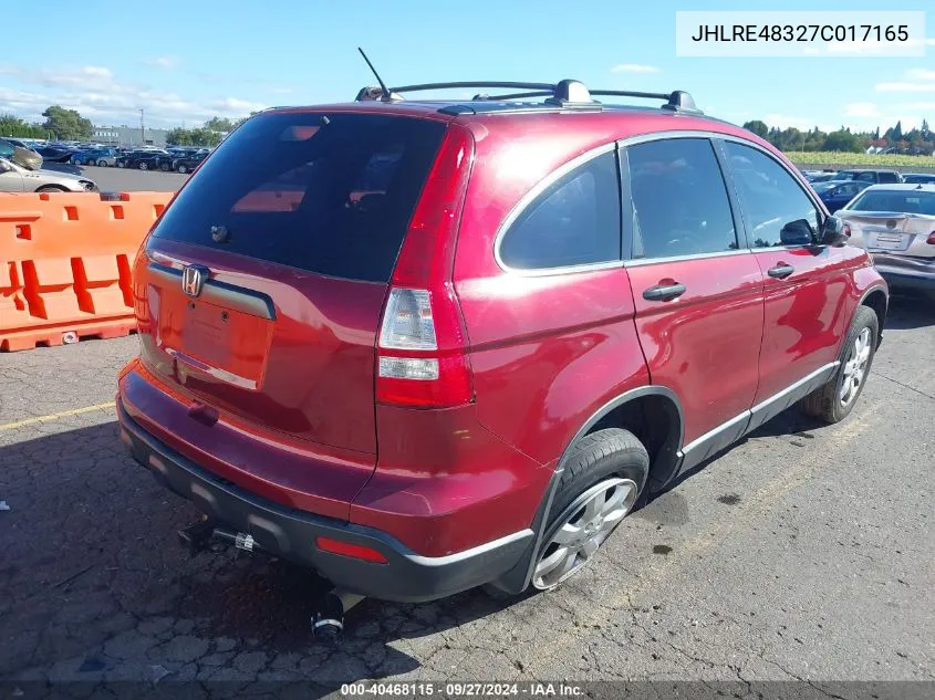 JHLRE48327C017165 2007 Honda Cr-V Lx