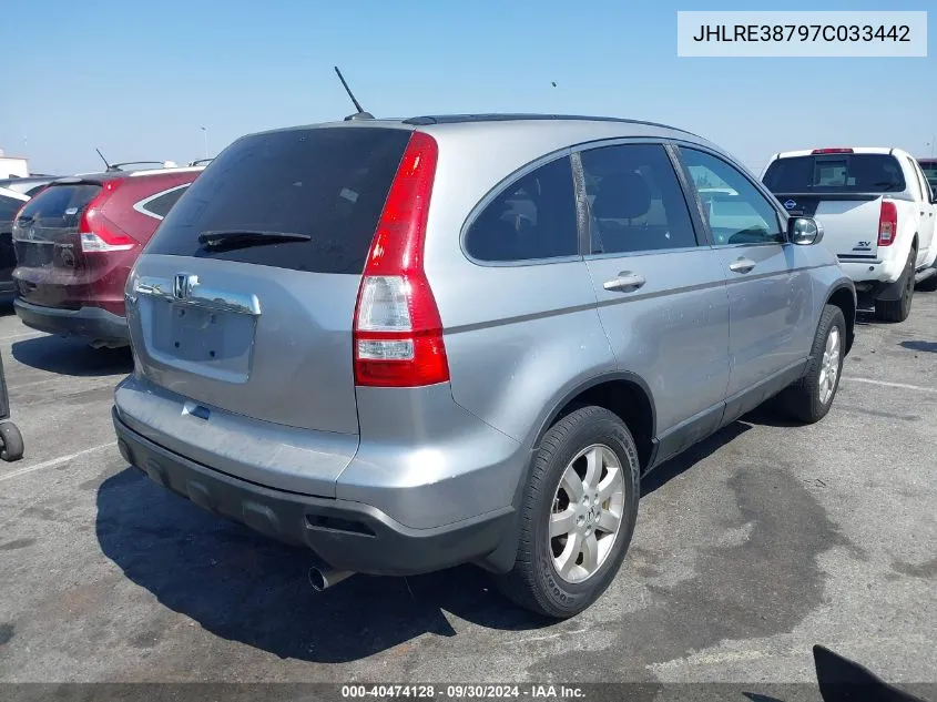 JHLRE38797C033442 2007 Honda Cr-V Ex-L