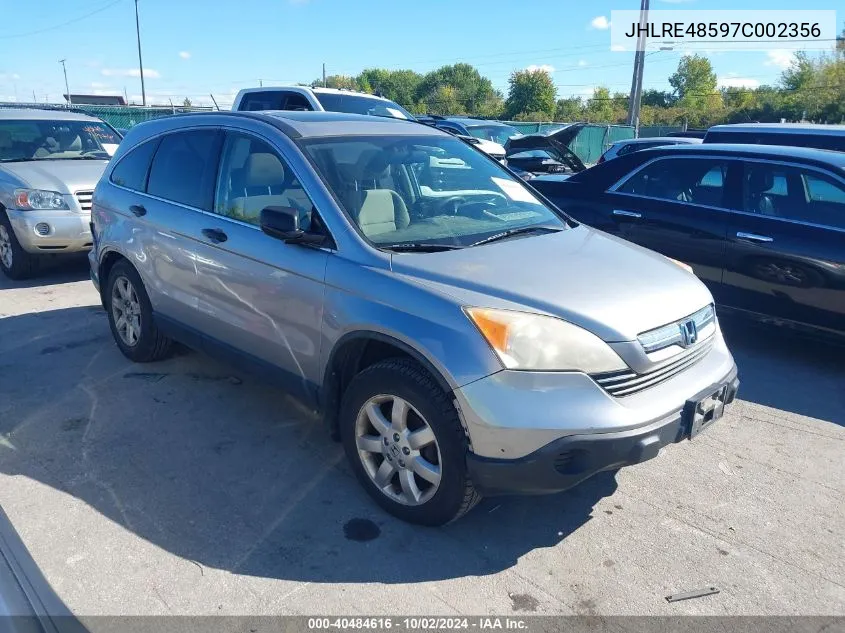 JHLRE48597C002356 2007 Honda Cr-V Ex