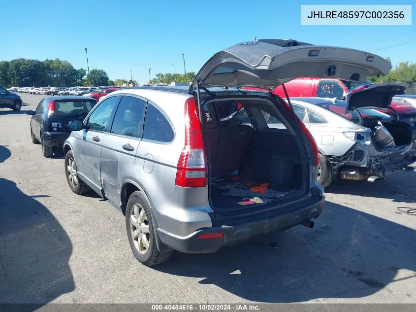 2007 Honda Cr-V Ex VIN: JHLRE48597C002356 Lot: 40484616