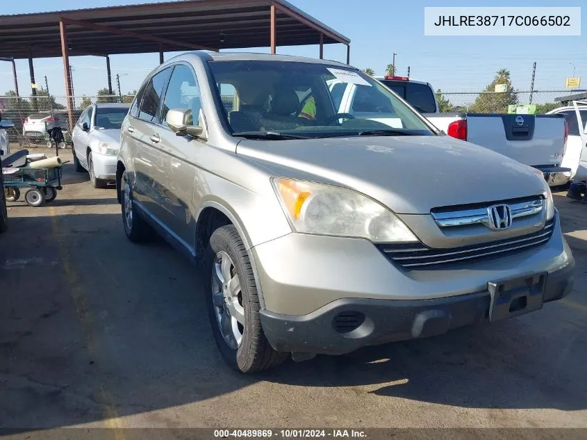 JHLRE38717C066502 2007 Honda Cr-V Ex-L