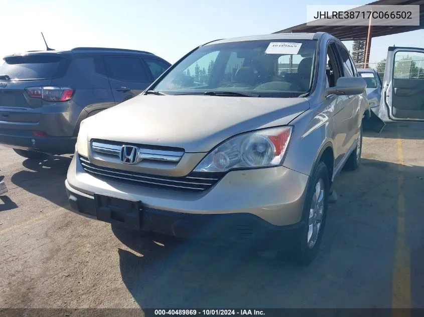 JHLRE38717C066502 2007 Honda Cr-V Ex-L