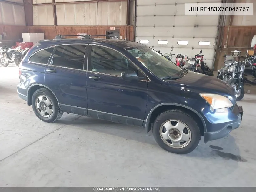 2007 Honda Cr-V Lx VIN: JHLRE483X7C046767 Lot: 40490760