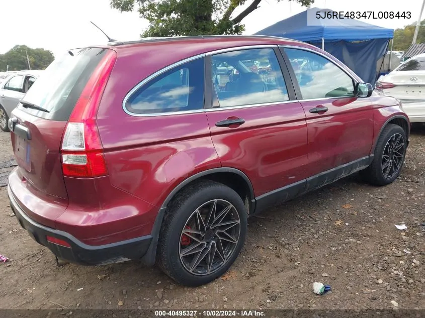 5J6RE48347L008443 2007 Honda Cr-V Lx