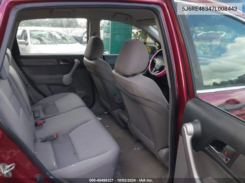 5J6RE48347L008443 2007 Honda Cr-V Lx