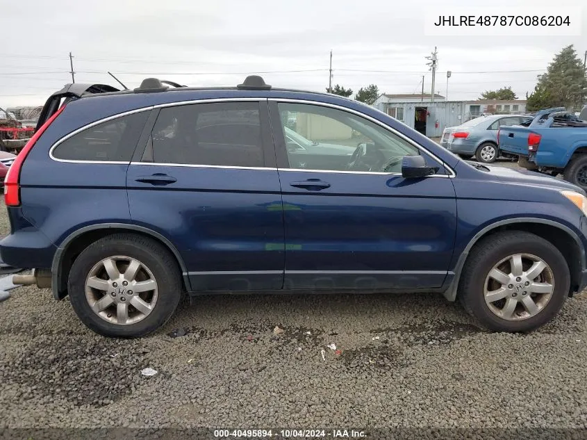 JHLRE48787C086204 2007 Honda Cr-V Ex-L