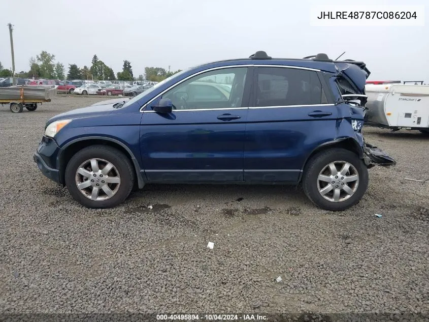 JHLRE48787C086204 2007 Honda Cr-V Ex-L