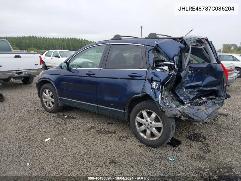 JHLRE48787C086204 2007 Honda Cr-V Ex-L