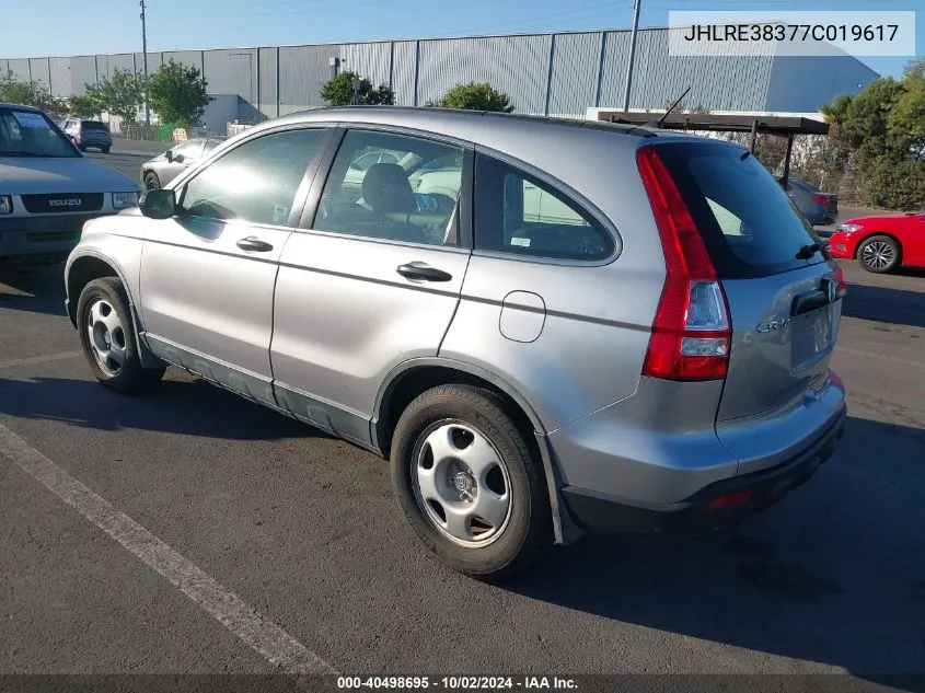 JHLRE38377C019617 2007 Honda Cr-V Lx