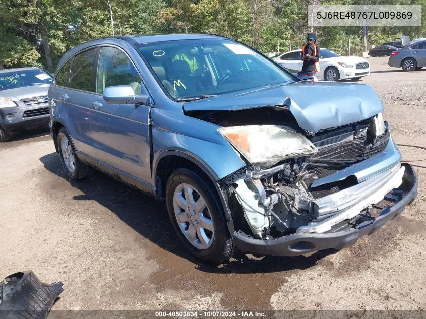 2007 Honda Cr-V Ex-L VIN: 5J6RE48767L009869 Lot: 40503634