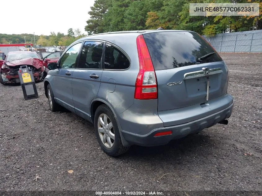 JHLRE48577C062331 2007 Honda Cr-V Ex