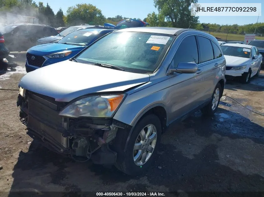 JHLRE48777C092298 2007 Honda Cr-V Ex-L