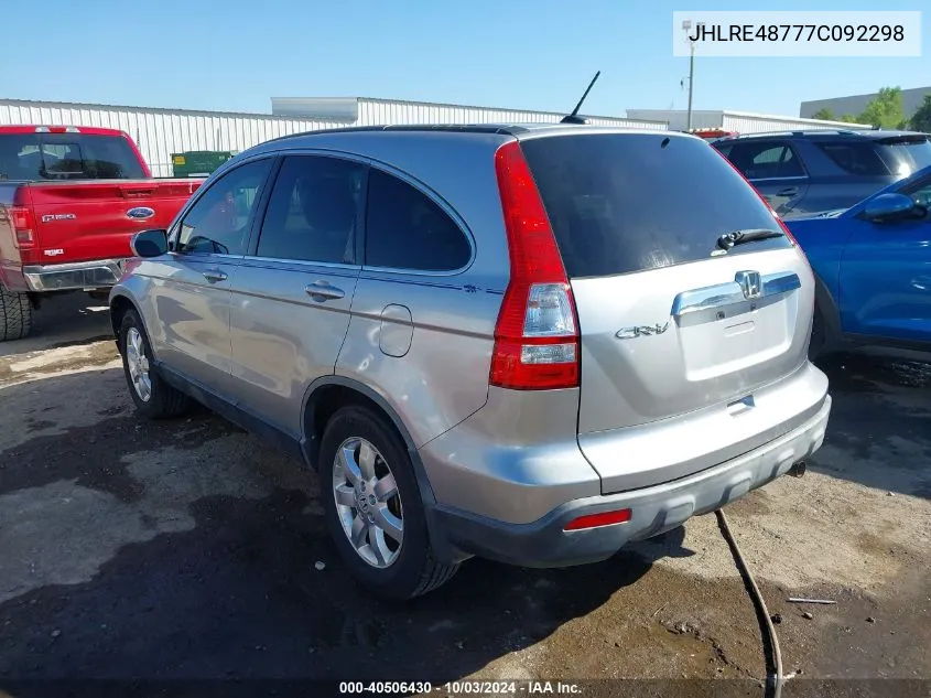 JHLRE48777C092298 2007 Honda Cr-V Ex-L