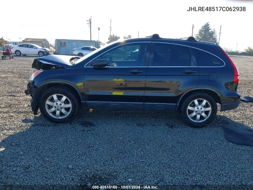 2007 Honda Cr-V Ex VIN: JHLRE48517C062938 Lot: 40510160