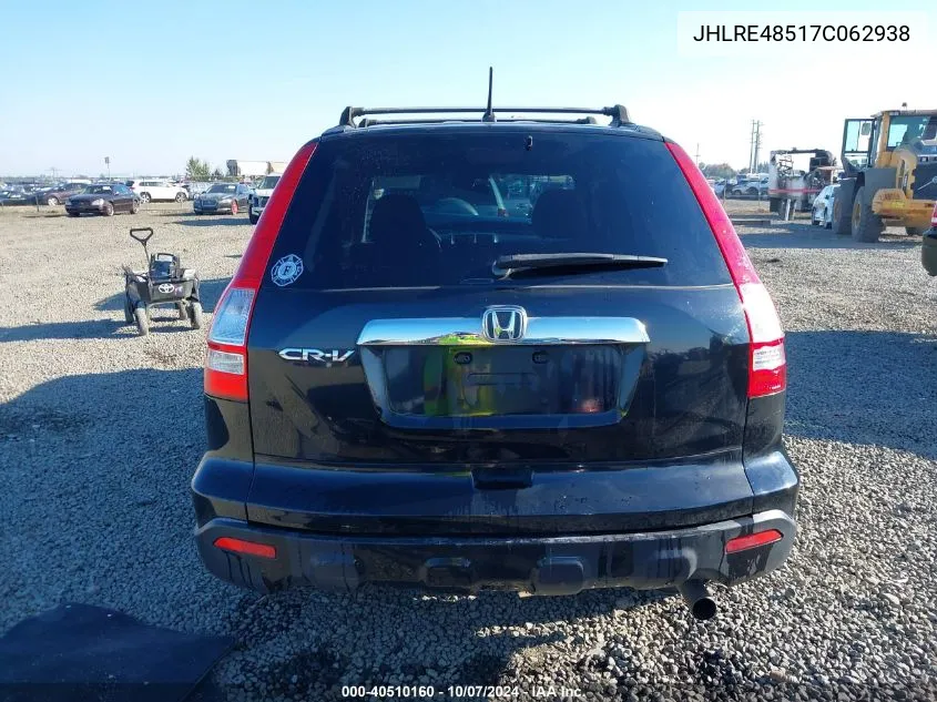 2007 Honda Cr-V Ex VIN: JHLRE48517C062938 Lot: 40510160