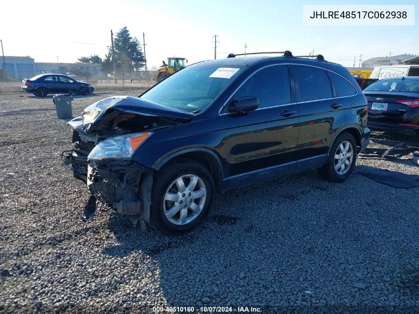 2007 Honda Cr-V Ex VIN: JHLRE48517C062938 Lot: 40510160