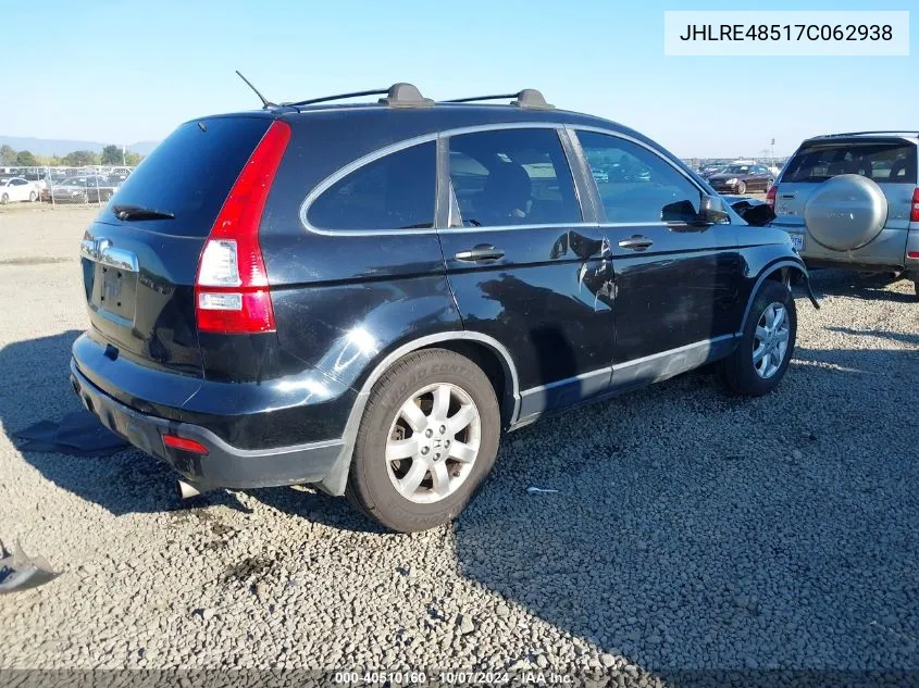 2007 Honda Cr-V Ex VIN: JHLRE48517C062938 Lot: 40510160