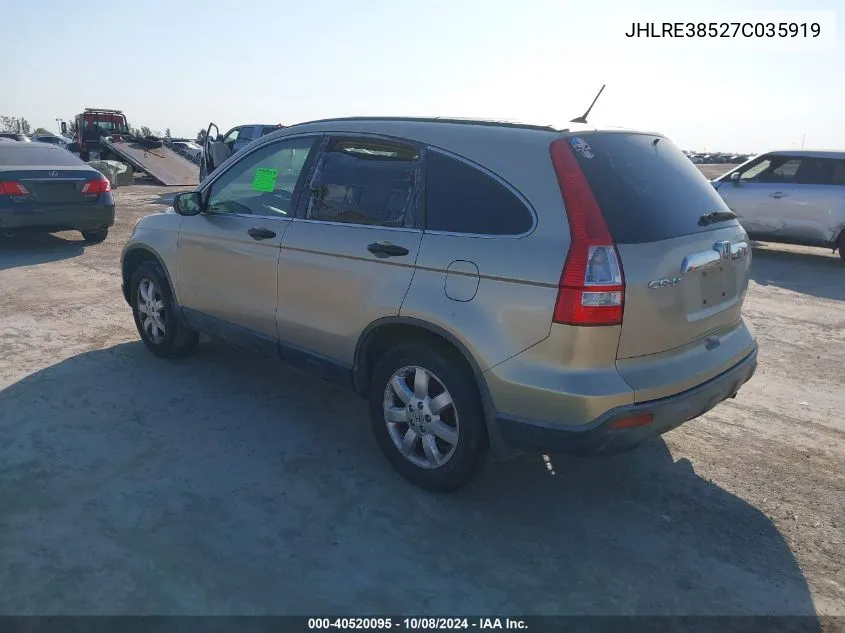 JHLRE38527C035919 2007 Honda Cr-V Ex