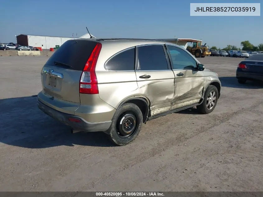 JHLRE38527C035919 2007 Honda Cr-V Ex