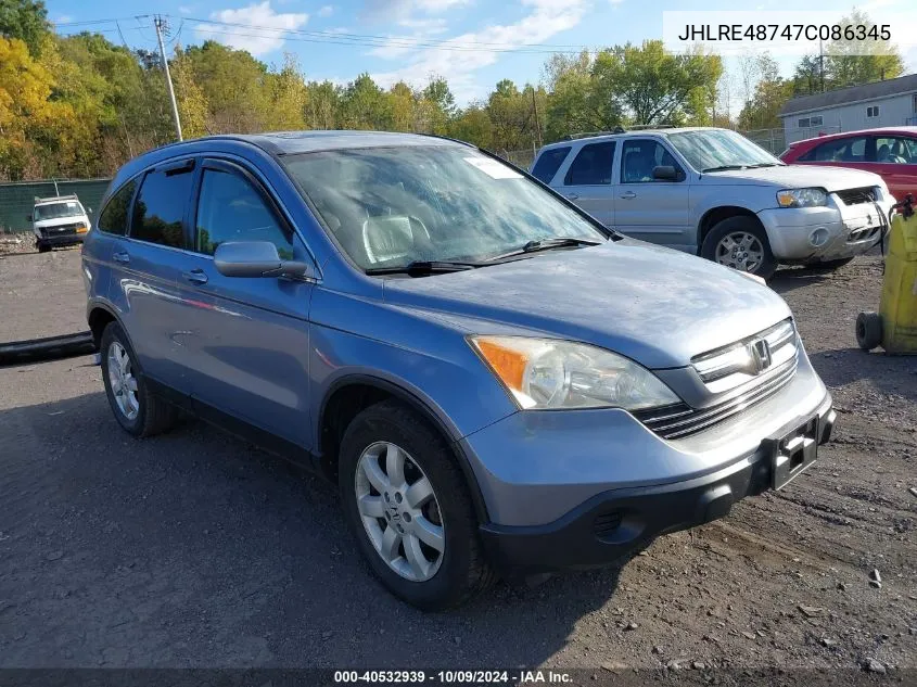 JHLRE48747C086345 2007 Honda Cr-V Ex-L