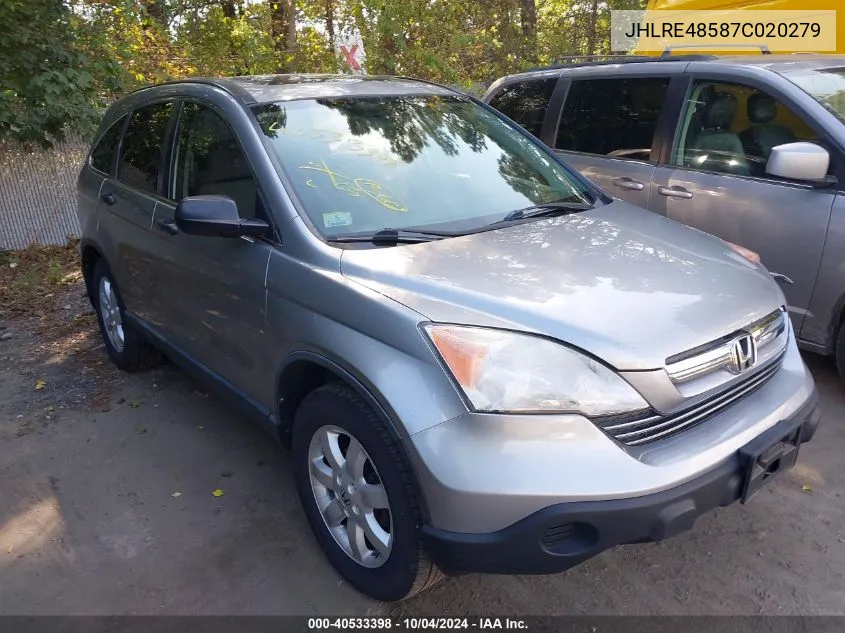 JHLRE48587C020279 2007 Honda Cr-V Ex