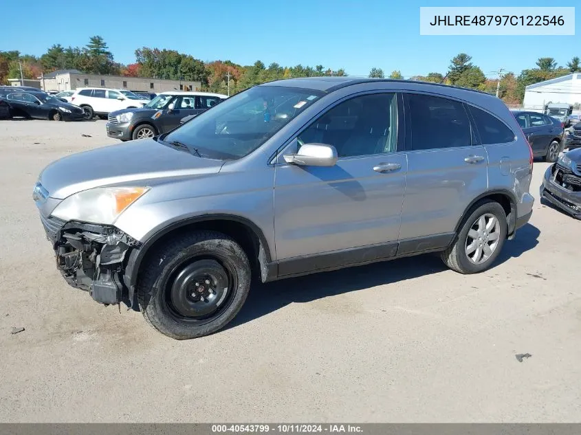 2007 Honda Cr-V Ex-L VIN: JHLRE48797C122546 Lot: 40543799