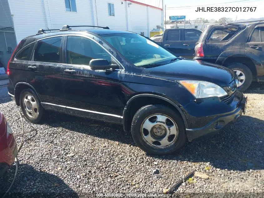 2007 Honda Cr-V Lx VIN: JHLRE38327C012767 Lot: 40550602