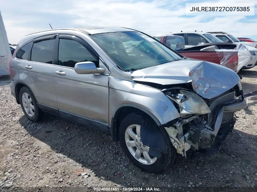 JHLRE38727C075385 2007 Honda Cr-V Ex-L