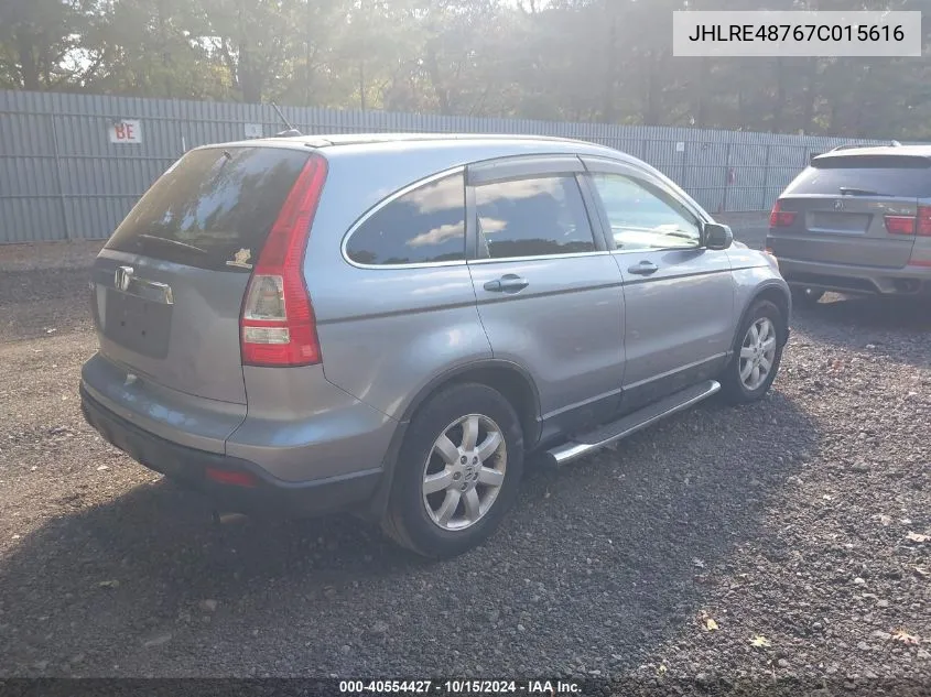 JHLRE48767C015616 2007 Honda Cr-V Ex-L