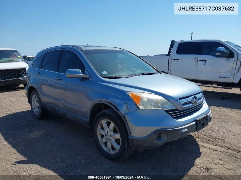 2007 Honda Cr-V Ex-L VIN: JHLRE38717C037632 Lot: 40561991