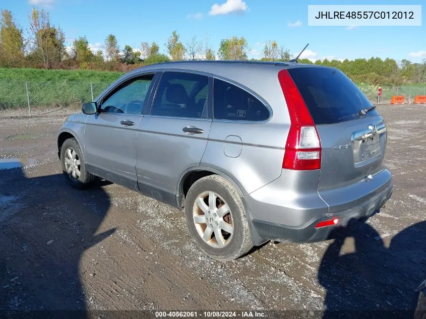 JHLRE48557C012012 2007 Honda Cr-V Ex