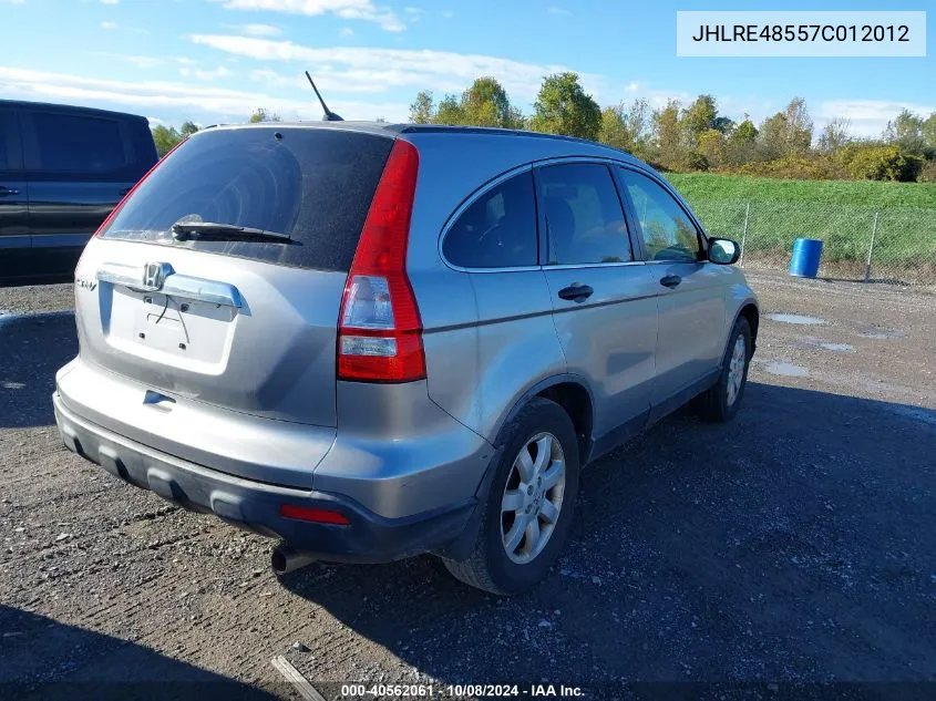 JHLRE48557C012012 2007 Honda Cr-V Ex