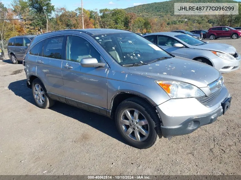 2007 Honda Cr-V Ex-L VIN: JHLRE48777C096299 Lot: 40562514