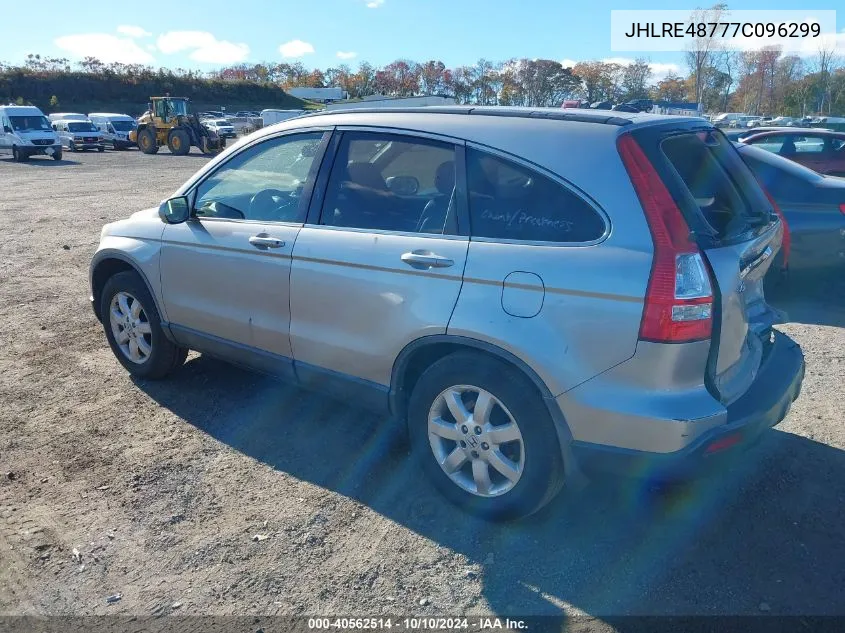 JHLRE48777C096299 2007 Honda Cr-V Ex-L