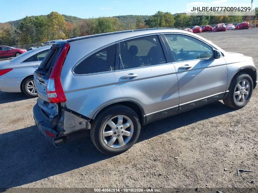 2007 Honda Cr-V Ex-L VIN: JHLRE48777C096299 Lot: 40562514