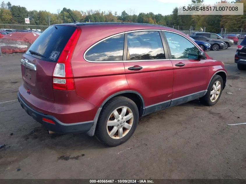 5J6RE48517L007008 2007 Honda Cr-V Ex