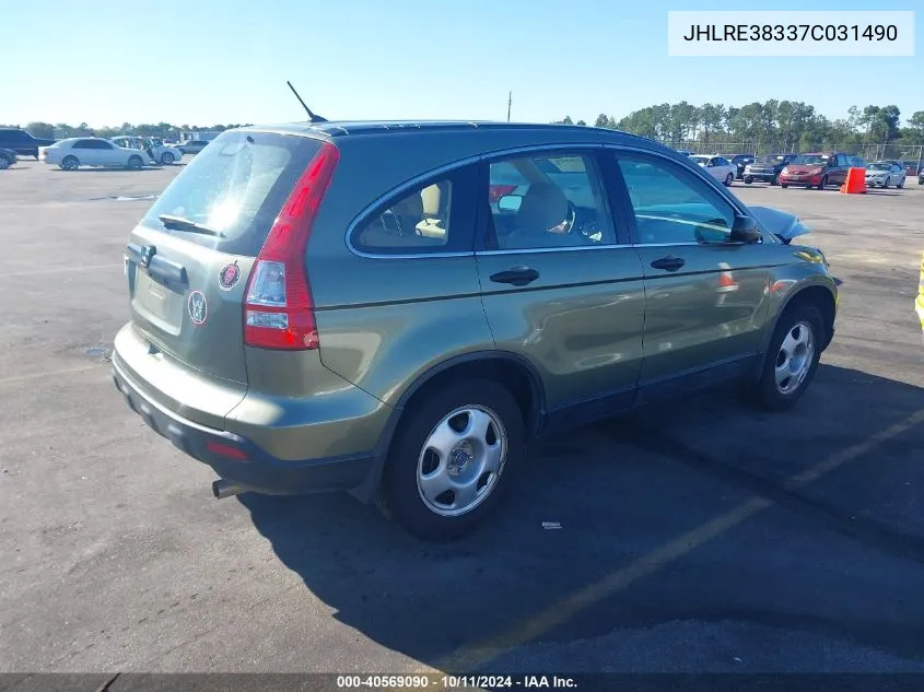 JHLRE38337C031490 2007 Honda Cr-V Lx