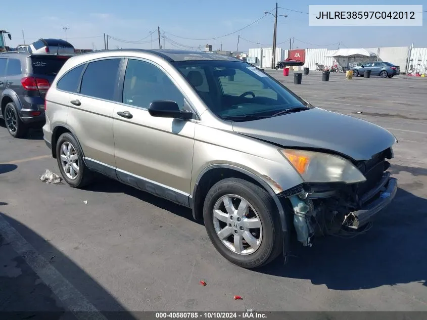 JHLRE38597C042012 2007 Honda Cr-V Ex