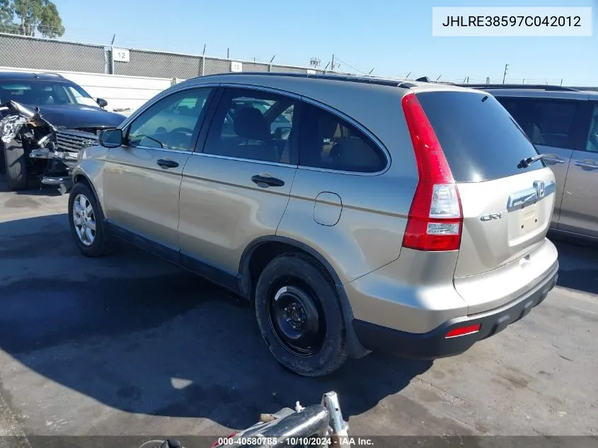 JHLRE38597C042012 2007 Honda Cr-V Ex