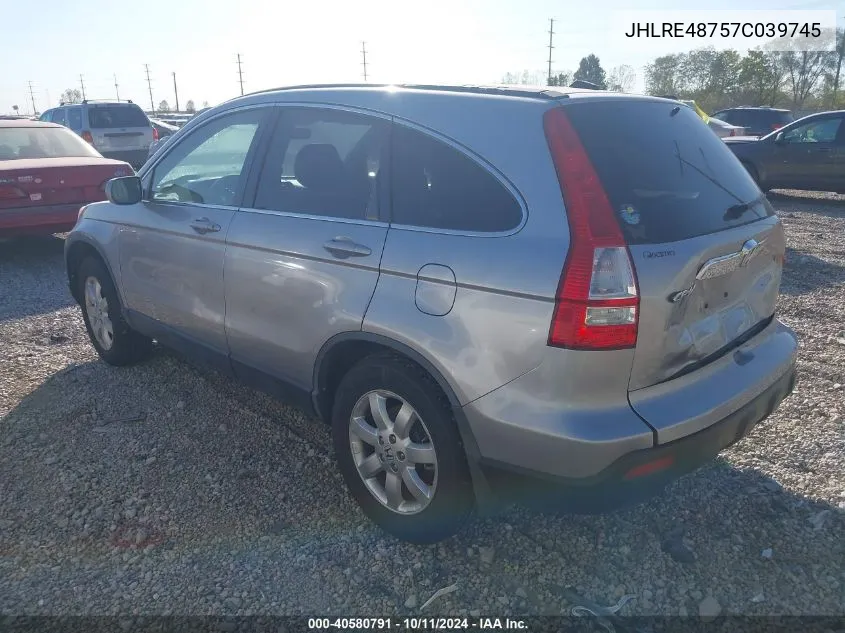 JHLRE48757C039745 2007 Honda Cr-V Ex-L