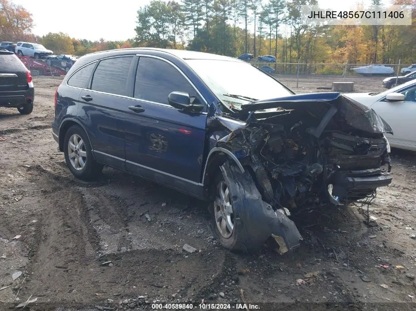 JHLRE48567C111406 2007 Honda Cr-V Ex