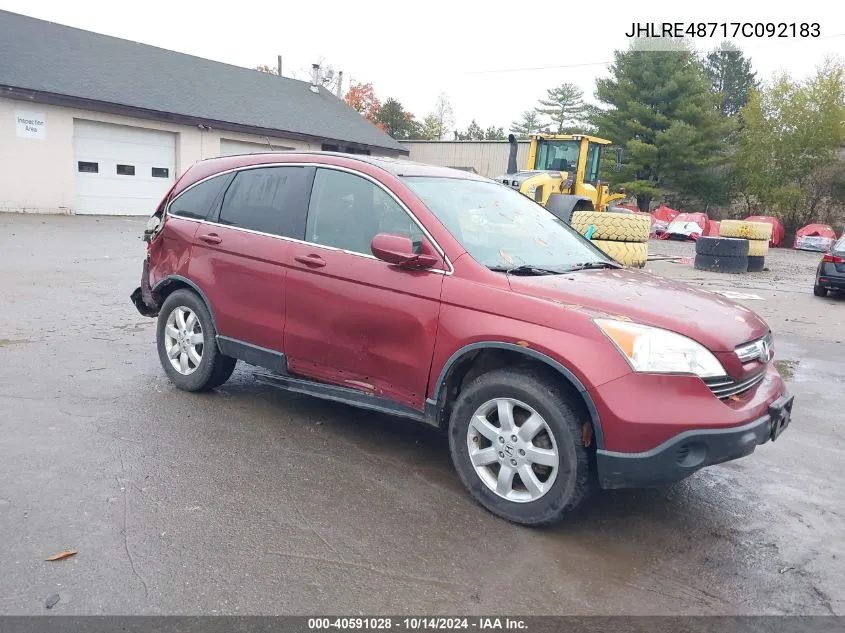 JHLRE48717C092183 2007 Honda Cr-V Ex-L