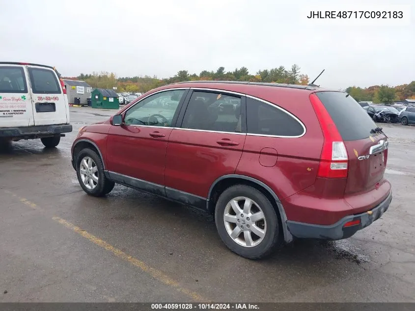 JHLRE48717C092183 2007 Honda Cr-V Ex-L