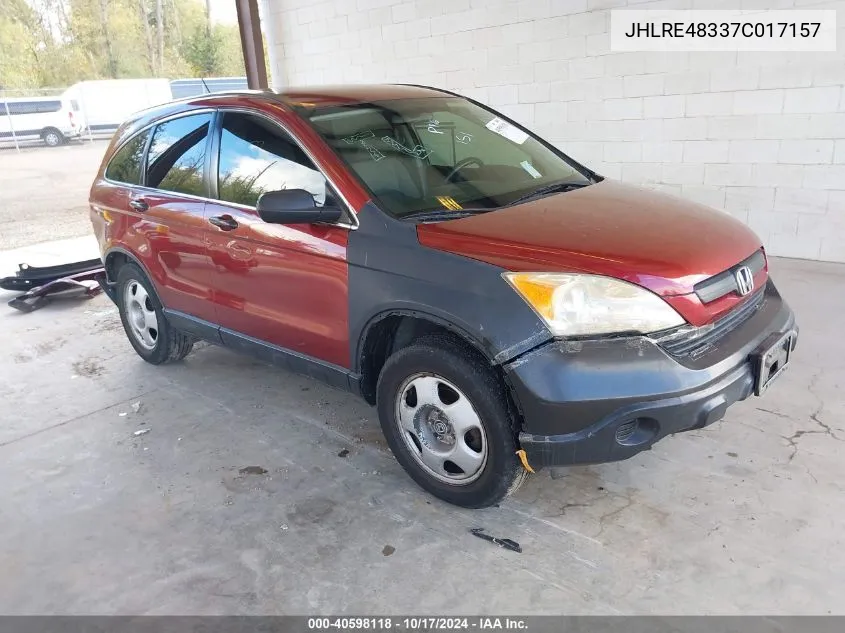 JHLRE48337C017157 2007 Honda Cr-V Lx