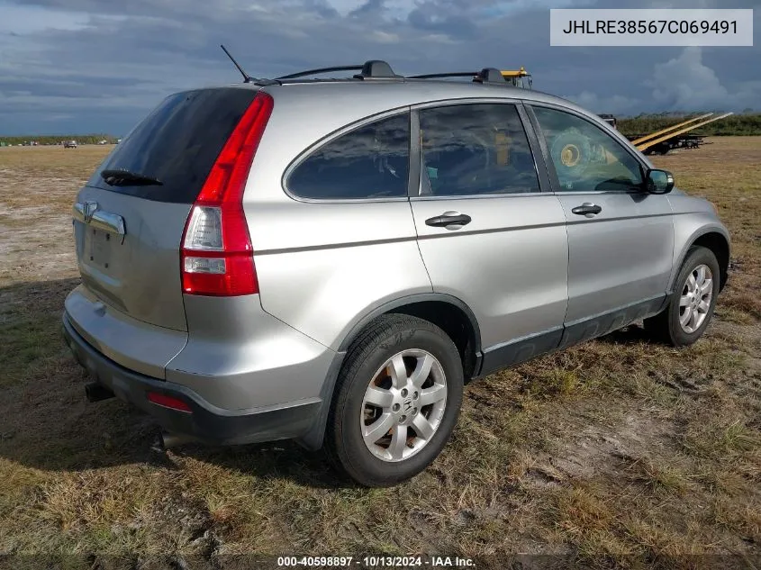 JHLRE38567C069491 2007 Honda Cr-V Ex